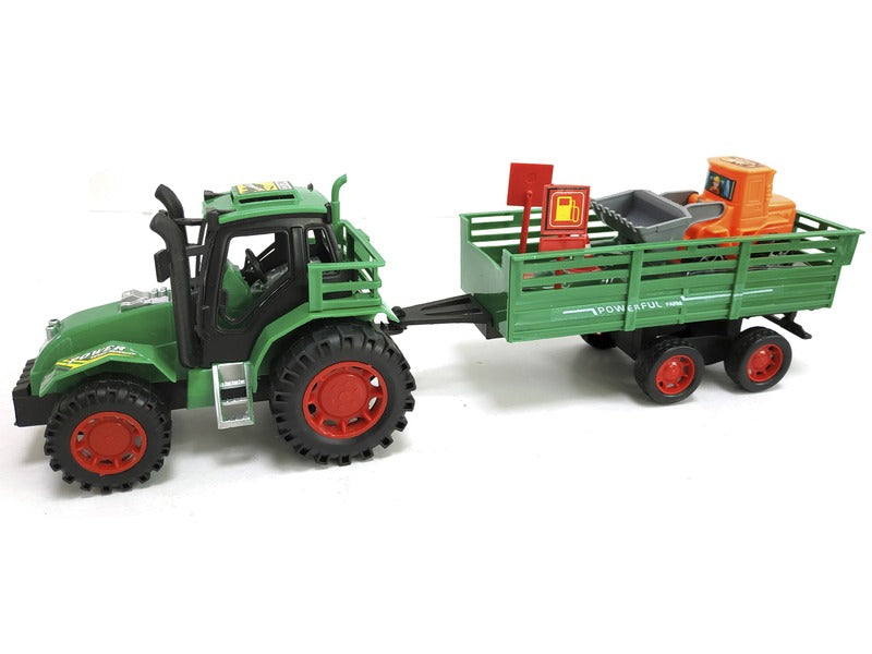Lendkerekes traktor munkagépszállító utánfutóval 30 cm