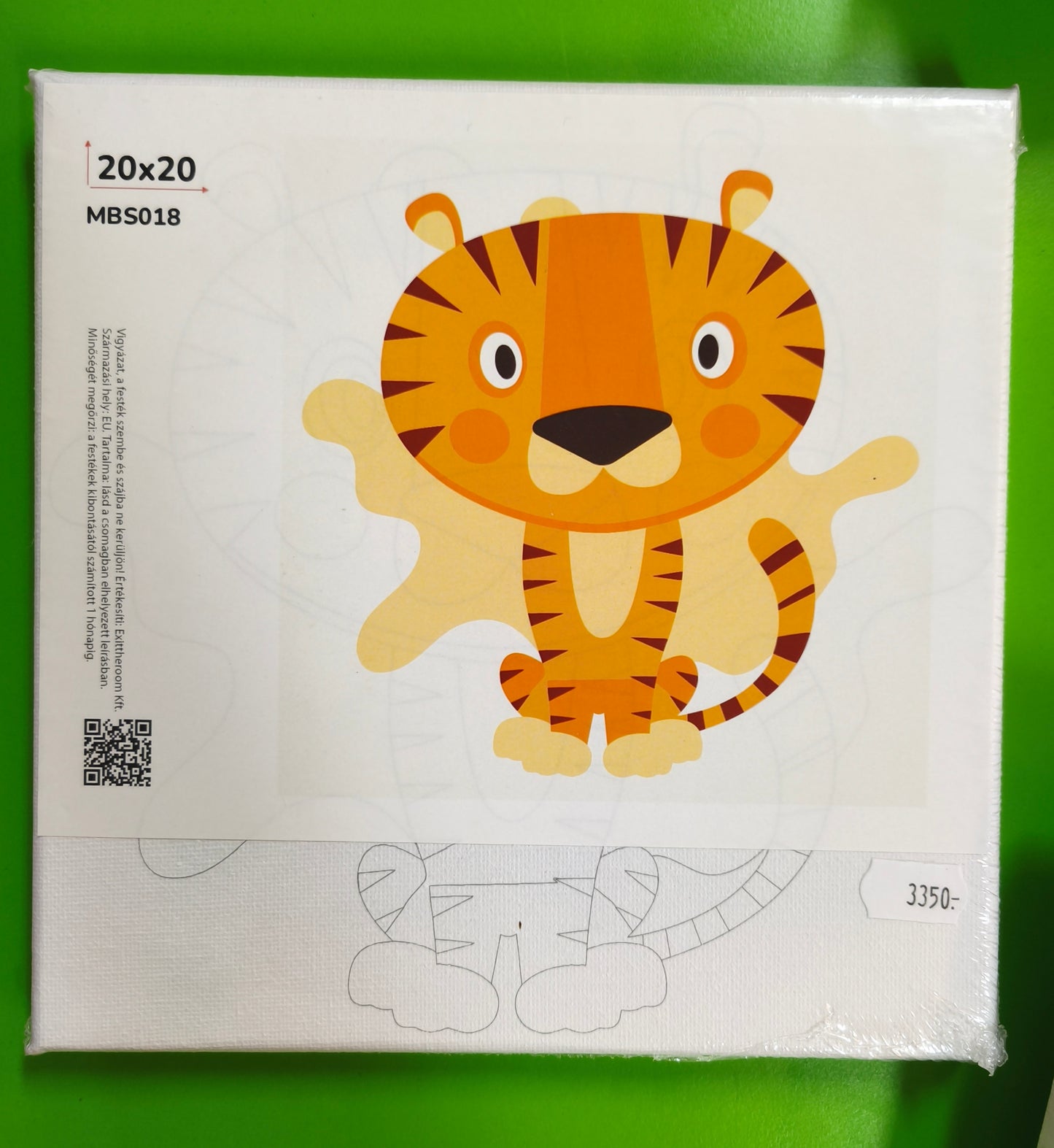 Kifestőkészlet gyerekeknek kereten 20x20 cm (több fajta)