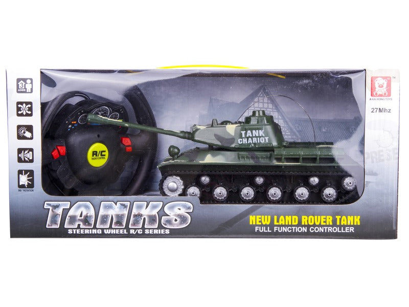 Kormánykerekes távirányítós tank 27 Mhz