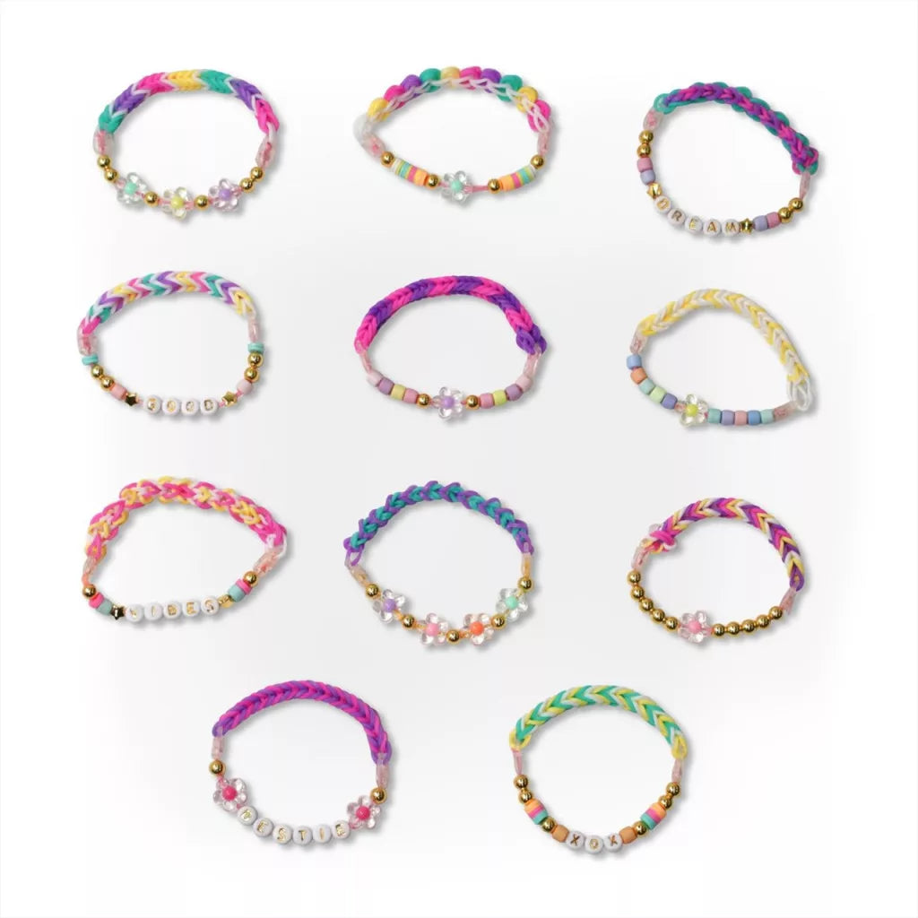 Rainbow Loom Auto Loom Loomi-Pals gumikarkötő készítő szett gyöngyökkel