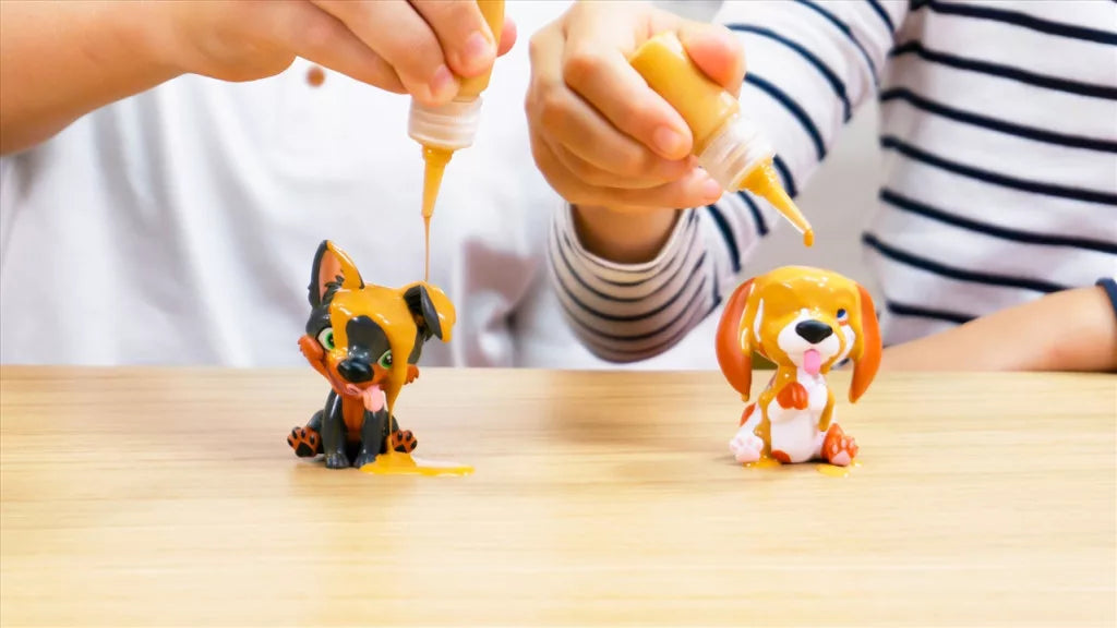 Washy Friends Color Reveal Pancsoló kutyusok káddal és 5 kiegészítővel - Beagle
