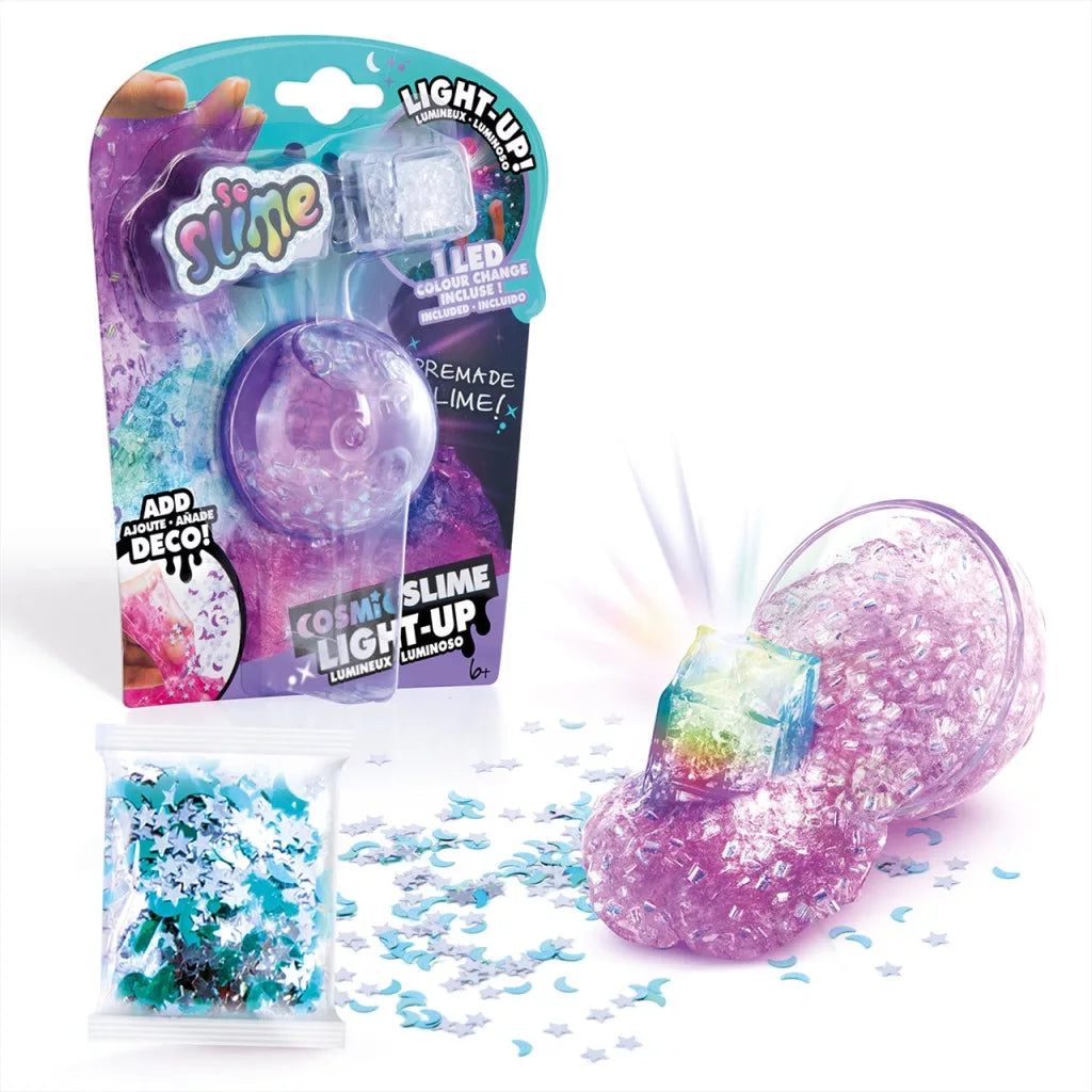 So Slime LED-del világító kozmikus slime