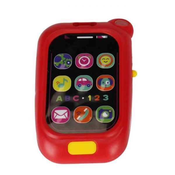 Bébi játék mobiltelefon hanggal - piros - BAM BAM