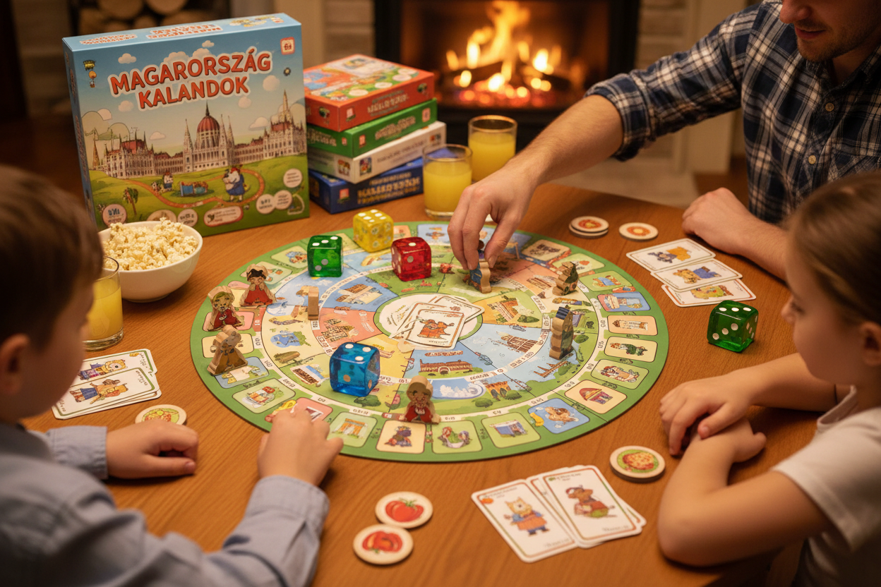 Társasjátékok, kártyajátékok, logikai játékok