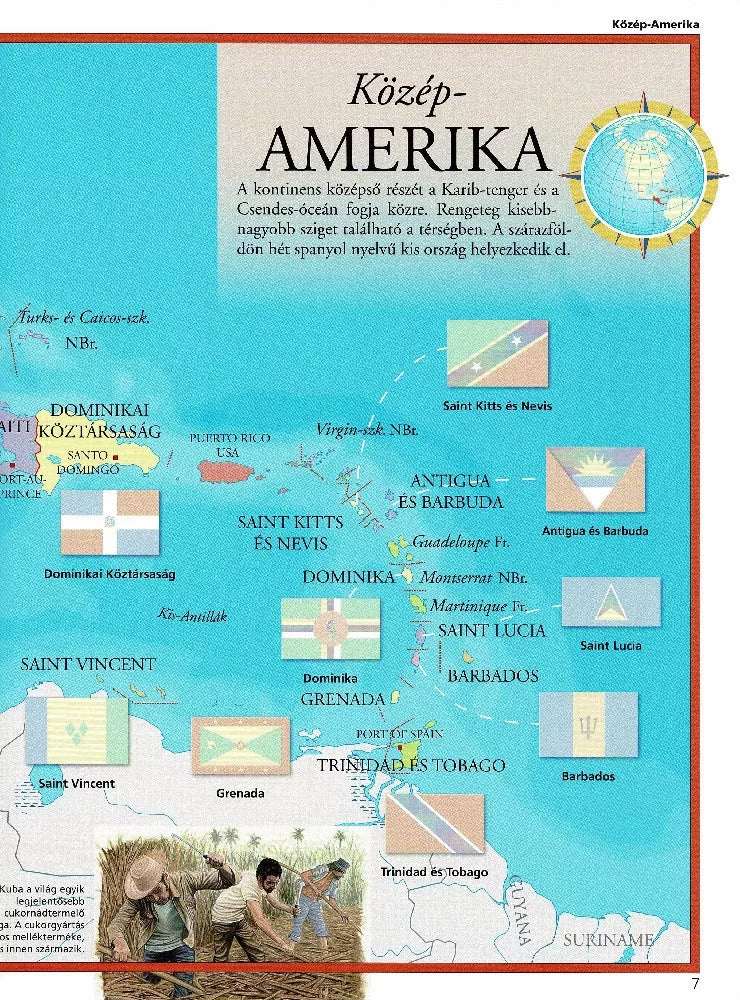 Képes atlasz gyermekeknek - A világ zászlói matricákkal