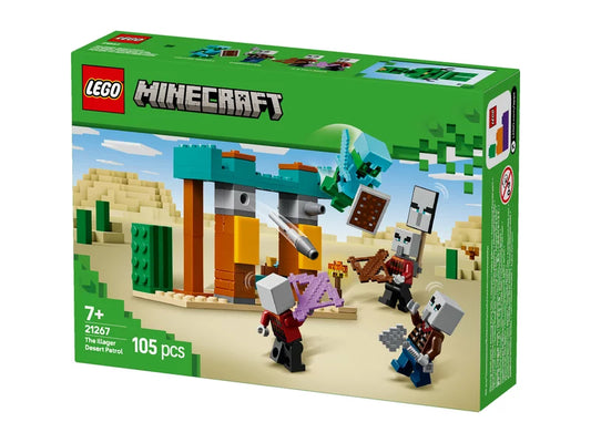 Lego Minecraft Illagerek őrjárata a sivatagban