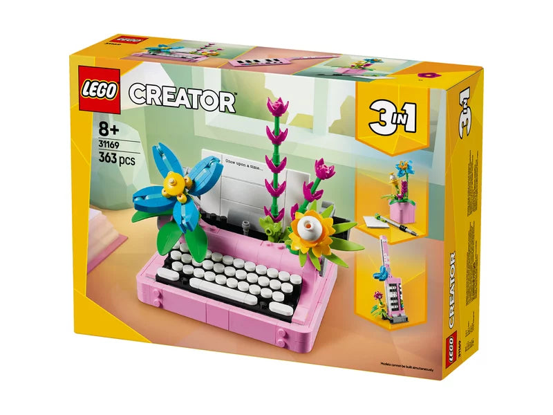 Lego 3 az 1-ben írógép virágokkal