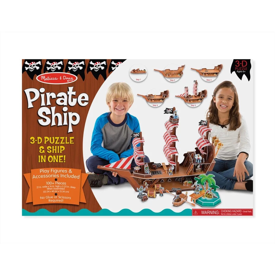 Melissa & Doug 3D puzzle - Kalózhajó