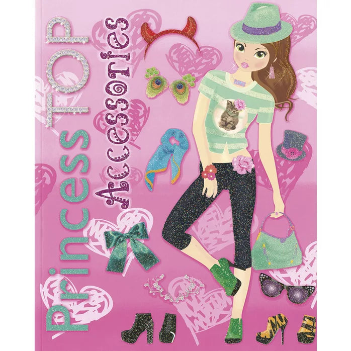 Princess Top Accessories matricás füzet
