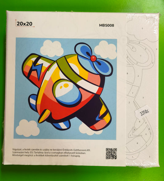 Kifestőkészlet gyerekeknek kereten 20x20 cm (több fajta)