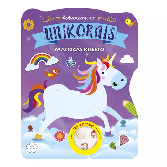 Kedvencem az unikornis matricás kifestő