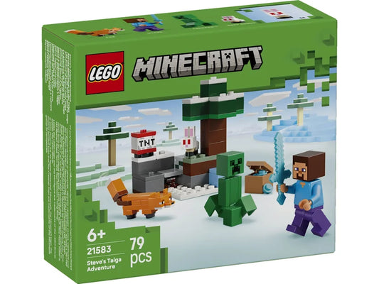 LEGO Minecraft Steve tajgai kalandjai