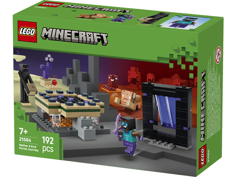 LEGO Minecraft 21584 Utazás az alvilág kapujához és a végportálhoz