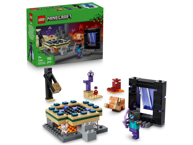 LEGO Minecraft 21584 Utazás az alvilág kapujához és a végportálhoz