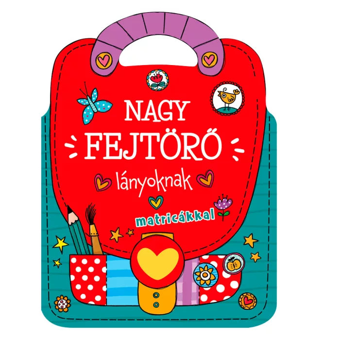 Nagy fejtörő lányoknak matricákkal