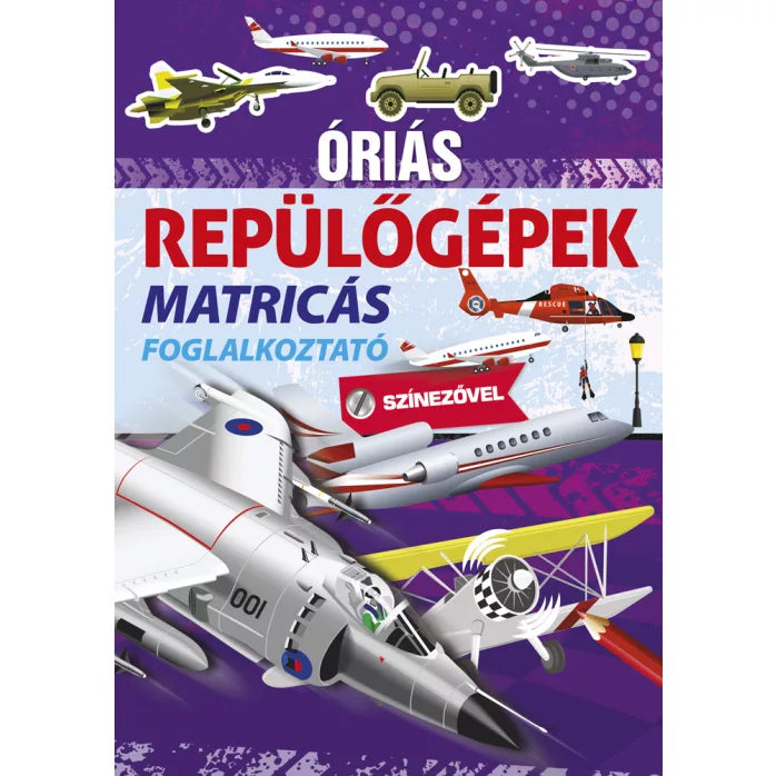 Óriás repülőgépek matricás foglalkoztató