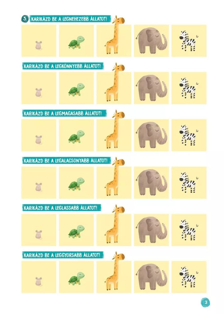 Minitanoda Iskolaelőkészítő feladatok középső csoportosoknak
