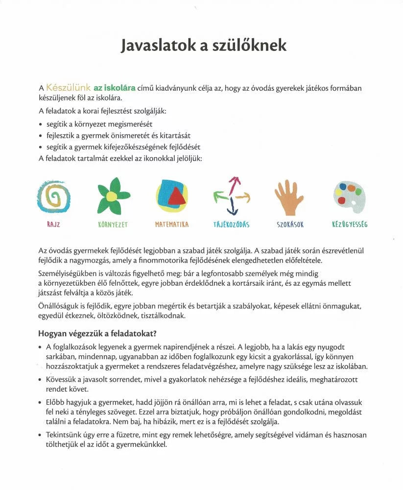 Készülünk az iskolára 3-4 éveseknek