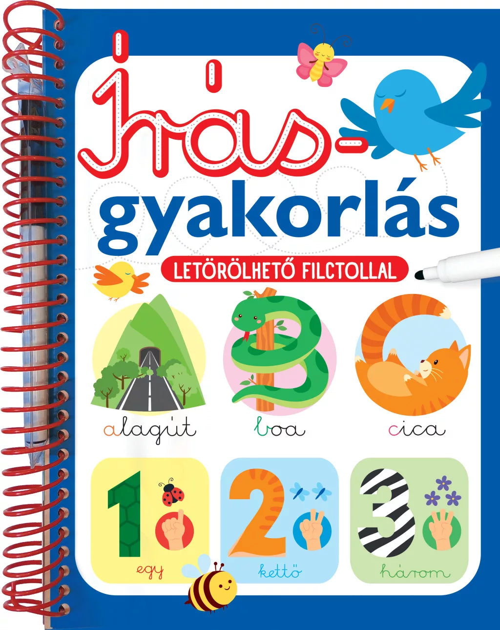 Írásgyakorlás letörölhető filctollal