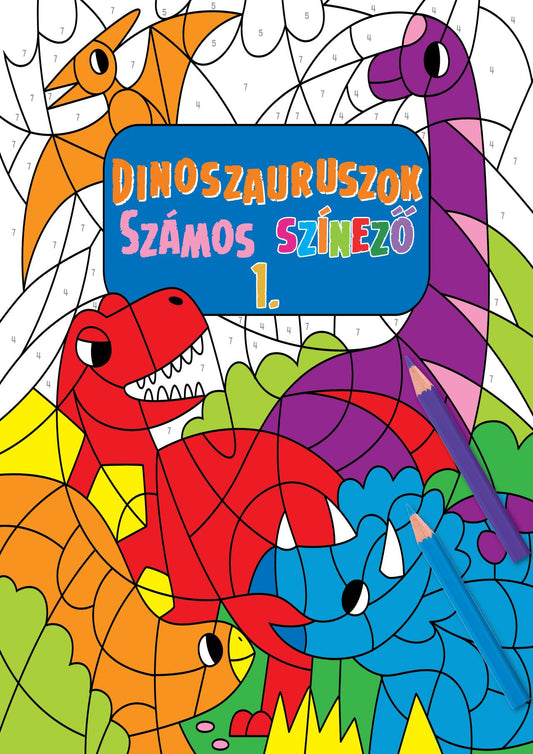 Dinoszauruszok Számos színező