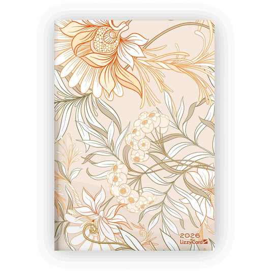 Heti Tervező B5 design BEIGE FLOWERS 2026