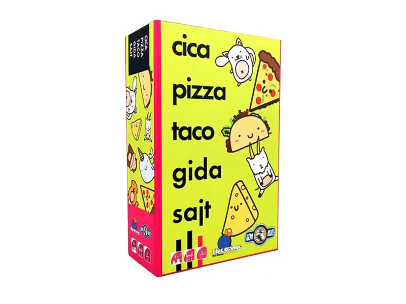 Cica, pizza, taco, gida, sajt - társasjáték