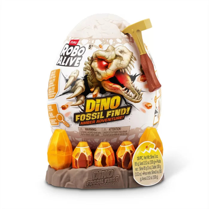 Robo Alive Dinó fosszília - Borostyán kaland meglepetés szett