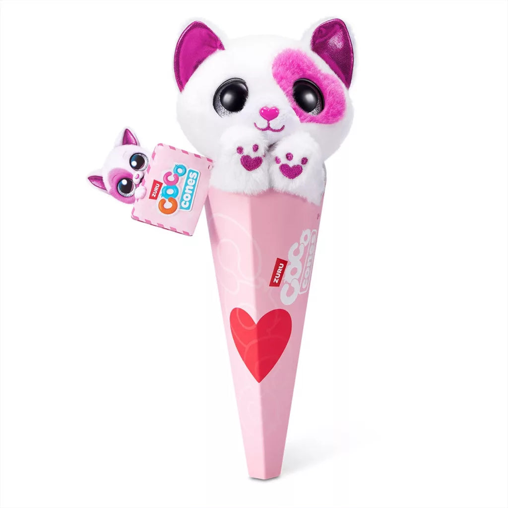 Coco Cones Valentine plüss állatok tölcsérben (több fajta)