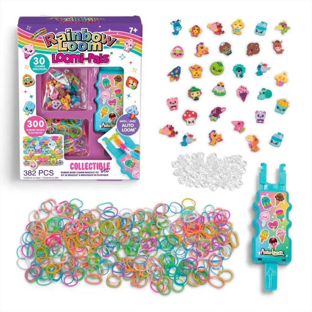Rainbow Loom Auto Loom Loomi-Pals gumikarkötő készítő szett