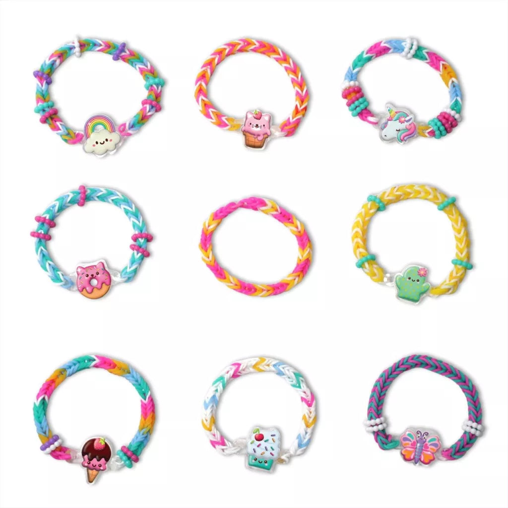 Rainbow Loom Auto Loom Cutie Club gumikarkötő készítő szett