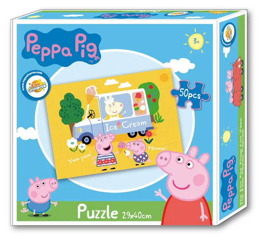 Peppa malac Fagyis autó puzzle 50 db-os