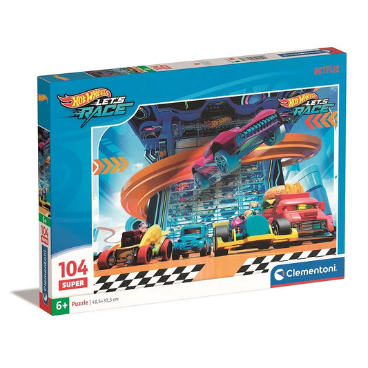 Hot Wheels puzzle 104 db-os Clementoni
