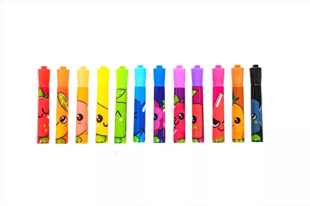 Canenco FruitySquad Illatos hegyes végű filctollak, 12 db