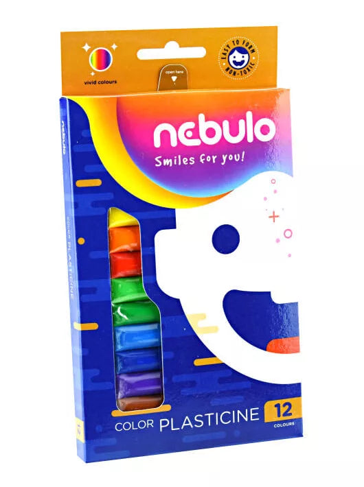 Gyurmakészlet, színes, 12 db-os, 200g, Nebulo