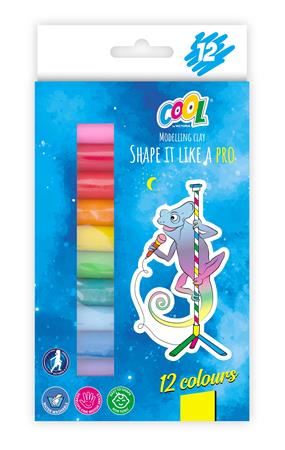 Gyurma, 12 darabos, 200 g, COOL BY VICTORIA - natúr és színes változatban