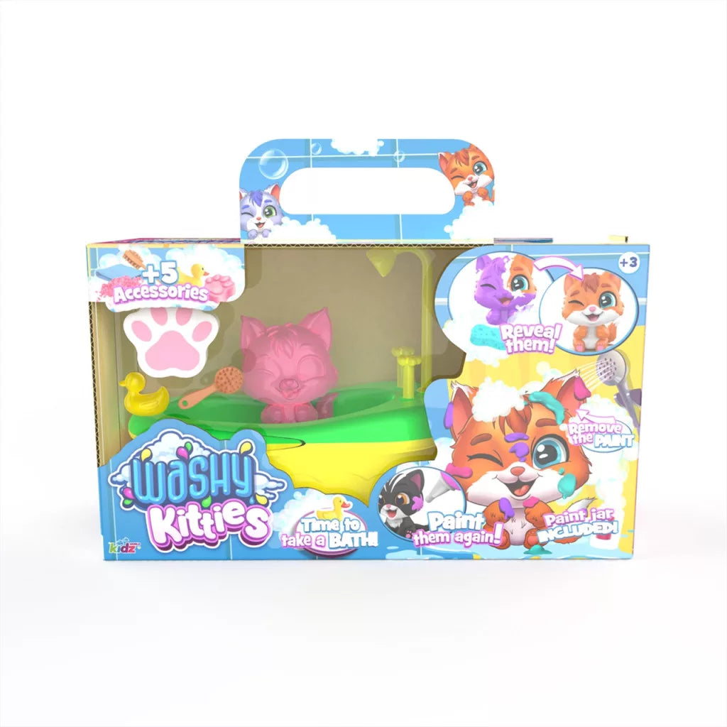 Washy Friends Pancsoló cicus káddal és 5 kiegészítővel (többféle)