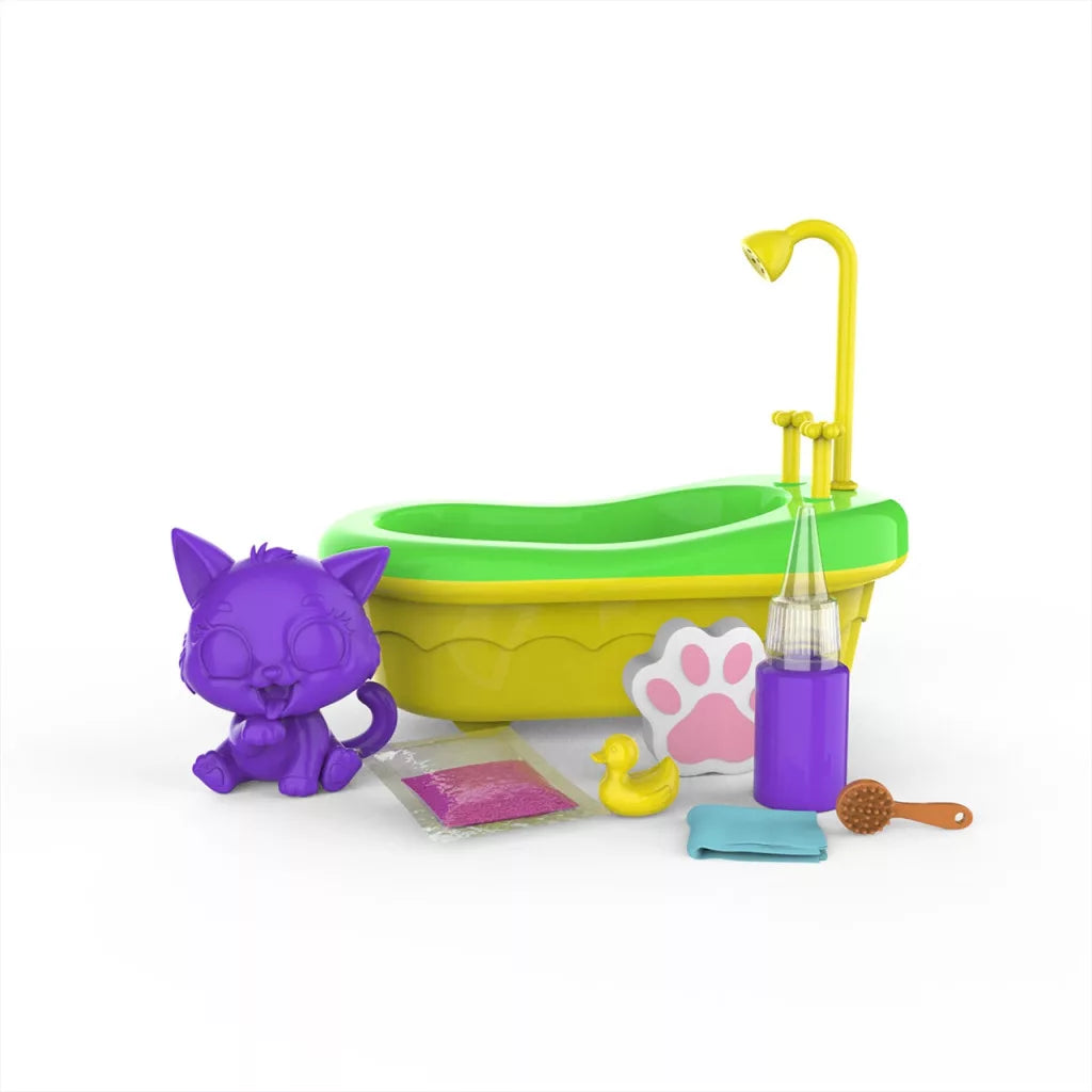 Washy Friends Pancsoló cicus káddal és 5 kiegészítővel (többféle)