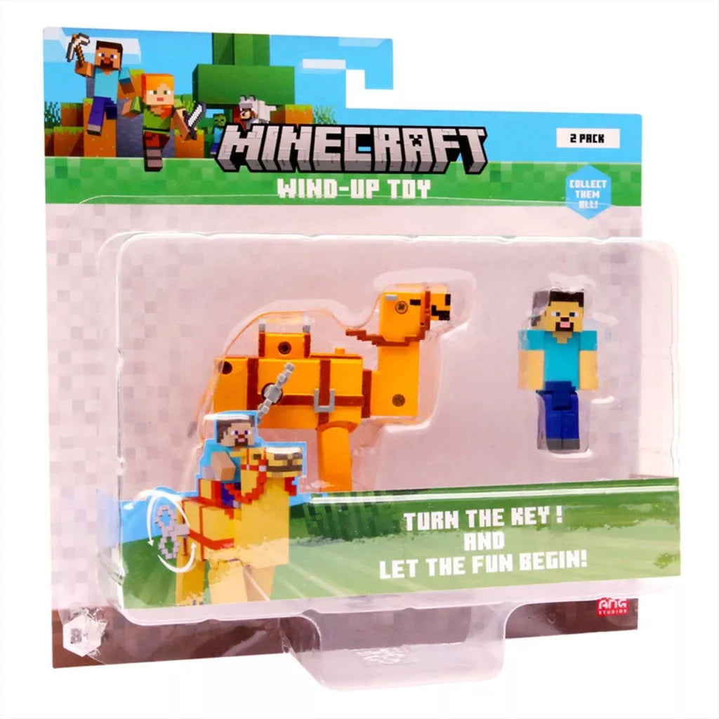 Minecraft 3D figura felhúzható állattal - többféle
