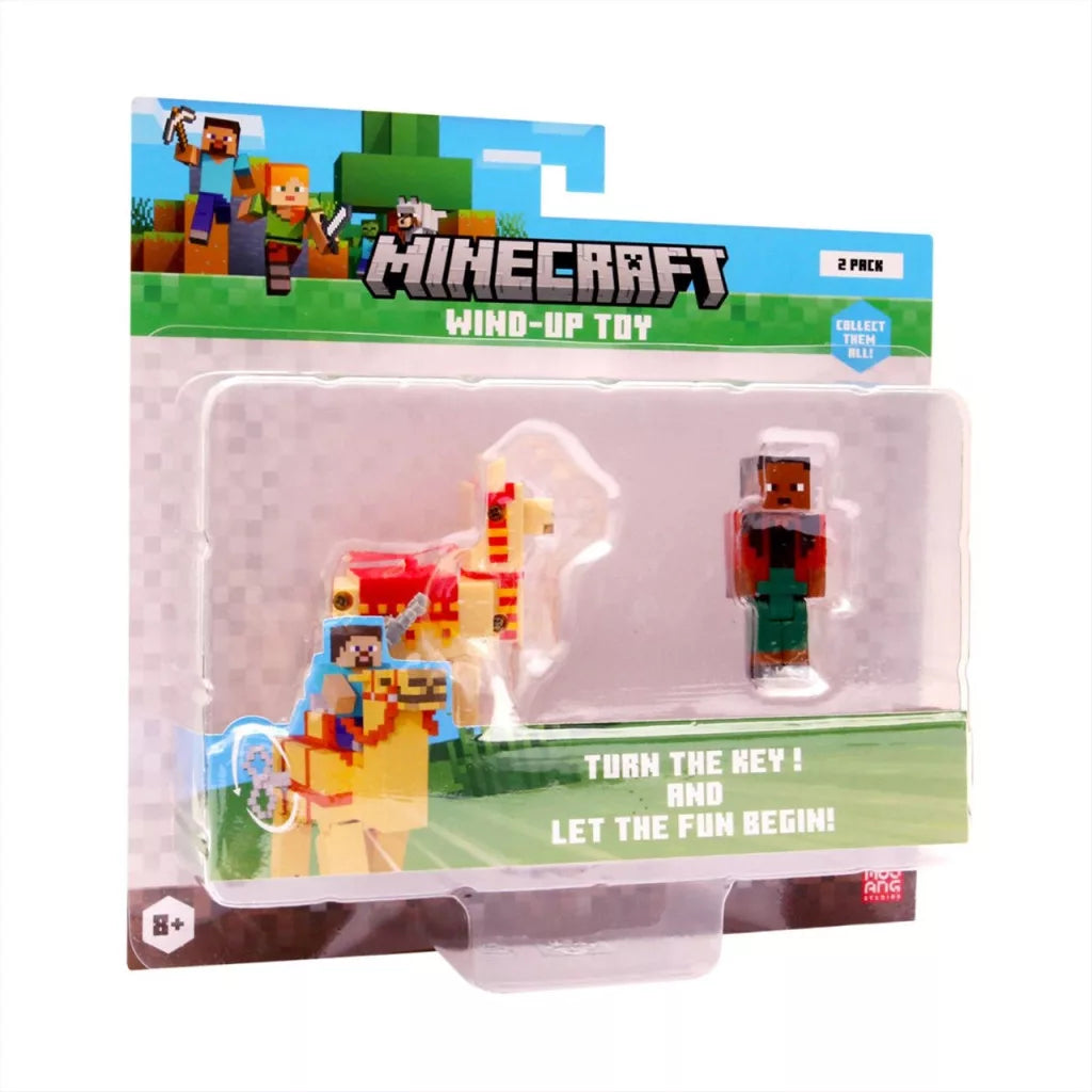 Minecraft 3D figura felhúzható állattal - többféle