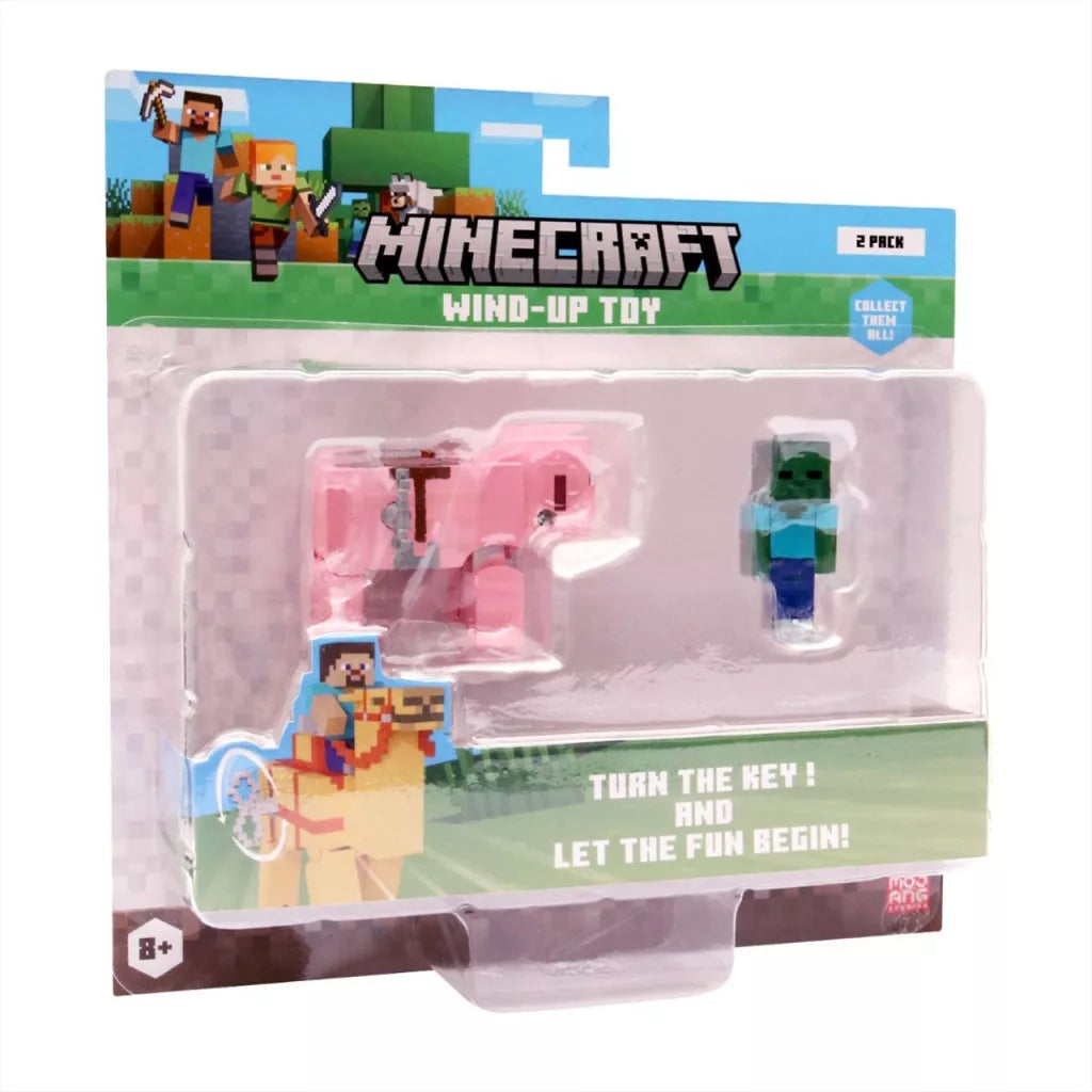 Minecraft 3D figura felhúzható állattal - többféle