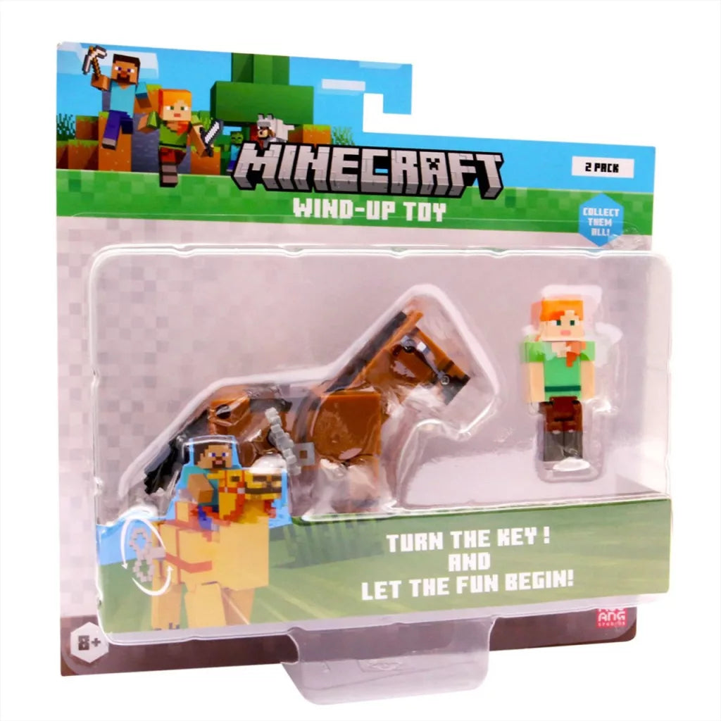 Minecraft 3D figura felhúzható állattal - többféle