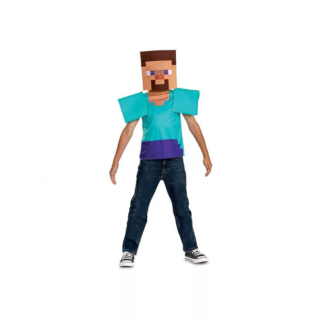 Minecraft Steve jelmez 7-8 évesre (127-136 cm)