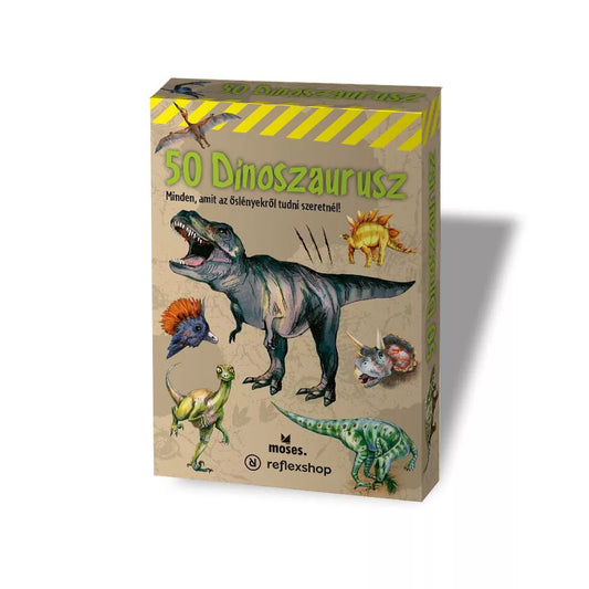 50 dinoszaurusz kvízkártya