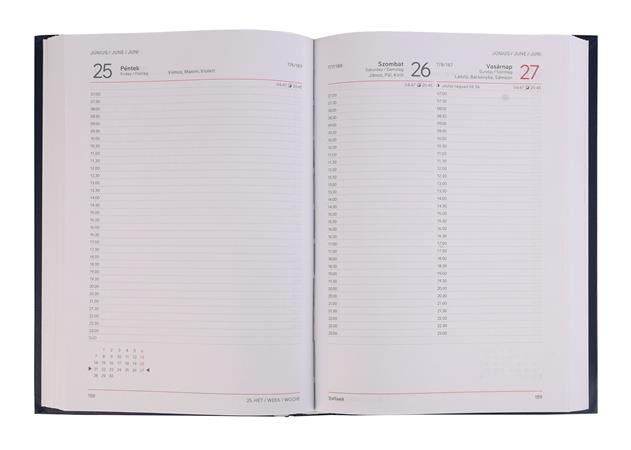 Naptár, tervező, A5, napi, VICTORIA OFFICE (2027 évi) - többféle