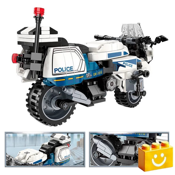 QMAN Rendőrmotor építőjáték