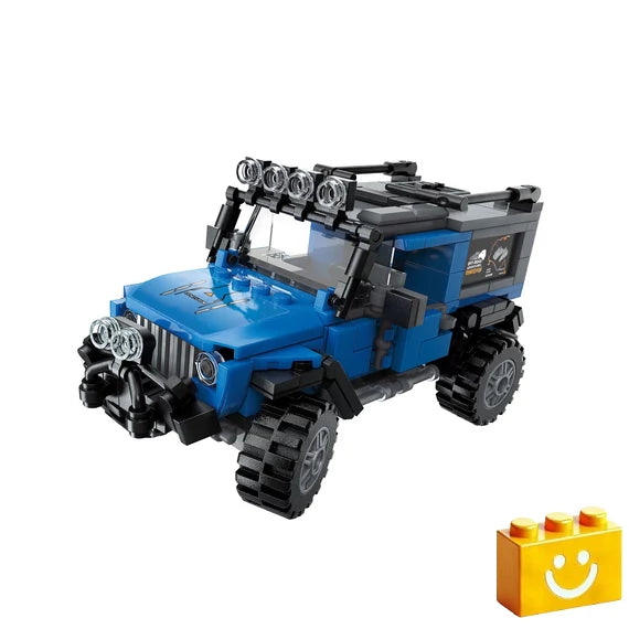 QMAN 3-az-1-ben Dinoszaurusz, pick-up, sivatagi SUV építőjáték