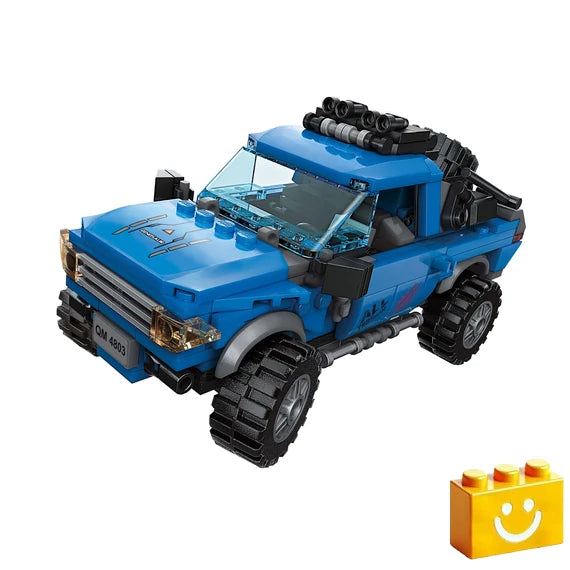 QMAN 3-az-1-ben Dinoszaurusz, pick-up, sivatagi SUV építőjáték