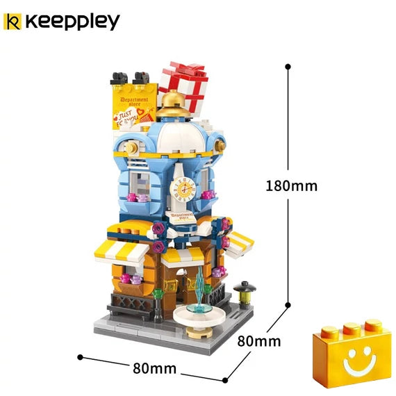 QMAN Keepplay - Divat shopping bevásárlóház építőjáték