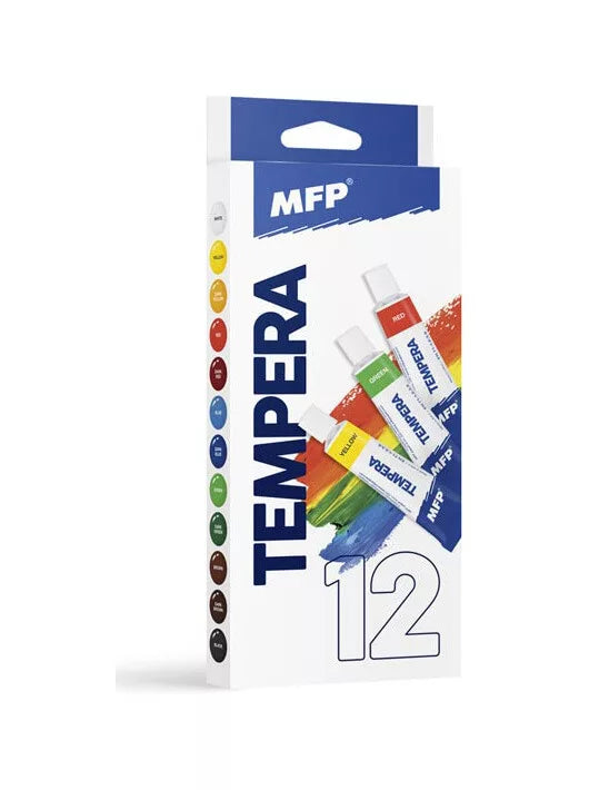 Tempera készlet, 12x12ml, MFP