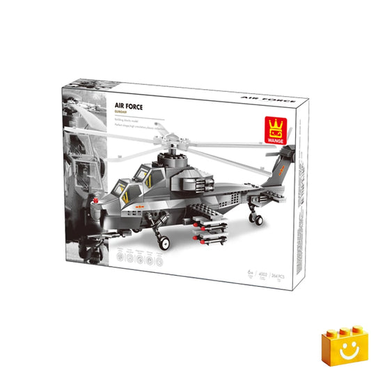 WANGE Katonai helikopter építőjáték